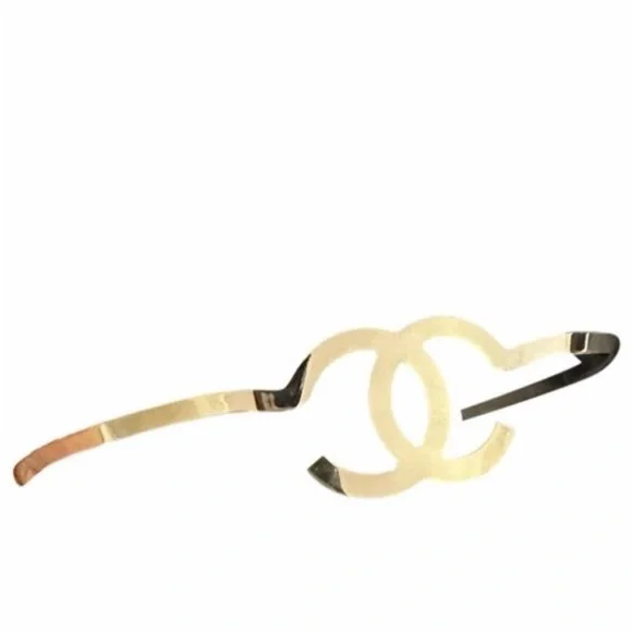 CHANEL | Accessories | Chanel Gold Logo Hair Clip | Poshmark display picture 3
